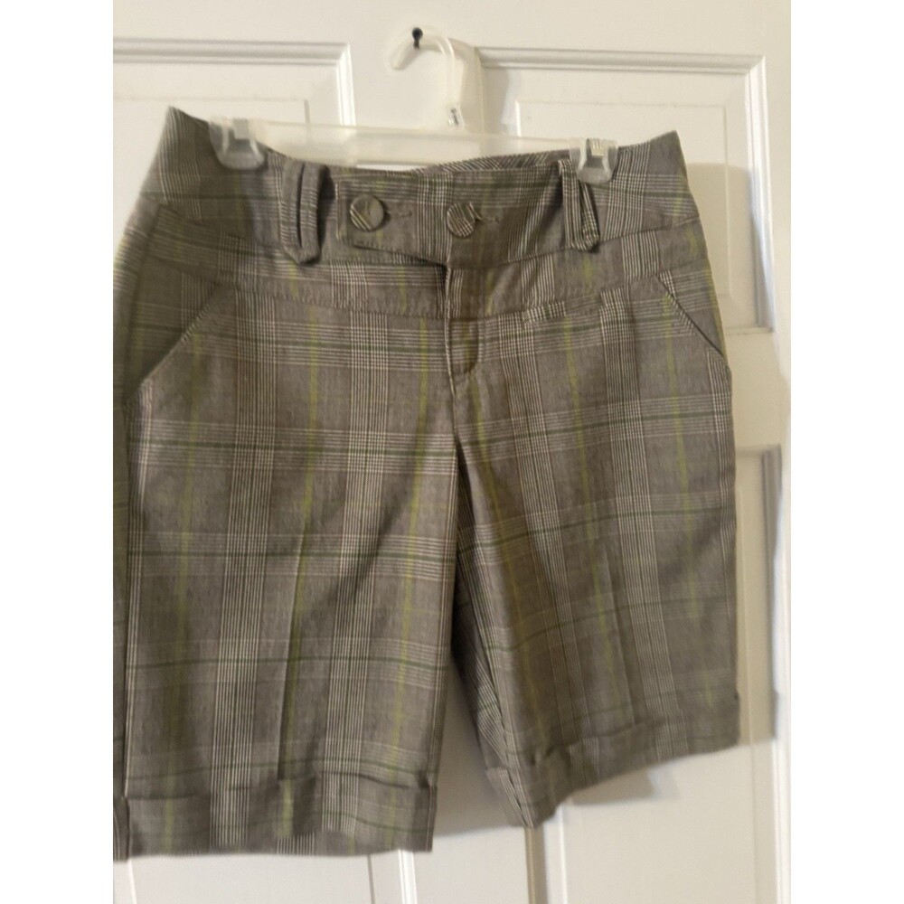 DKNY Jeans Womens Plaid Shorts Size 6